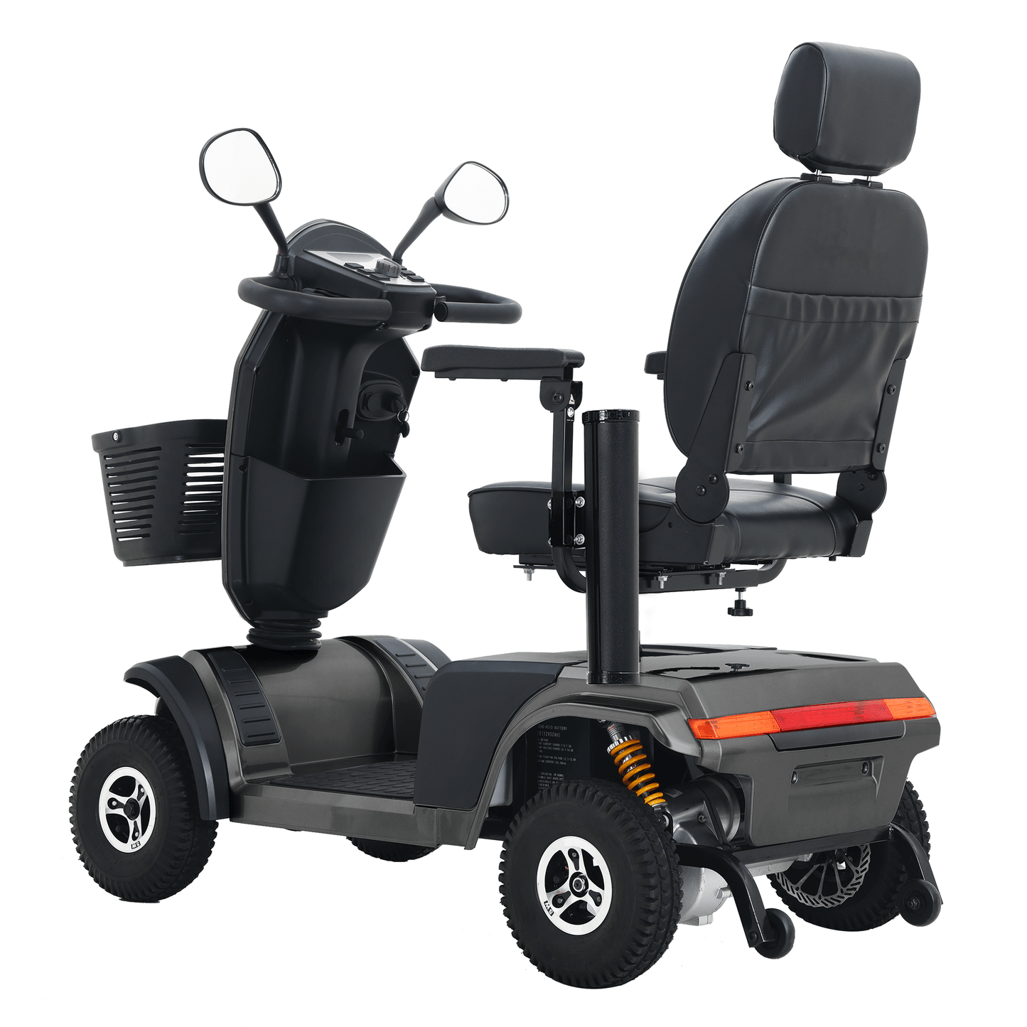 Metro Mobility S500 Mobility Scooter - rear left side angle view