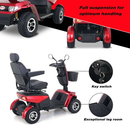 Metro Mobility S800 Mobility Scooter - suspension features brochure