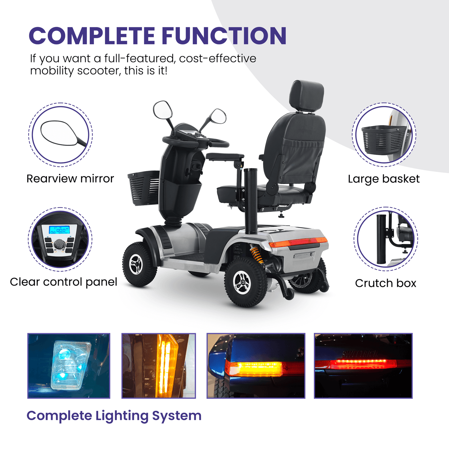 Metro Mobility S500 Mobility Scooter - function brochure