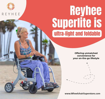 Reyhee Superlite XW-LY001-A 3-IN-1 Electric Foldable Wheelchair