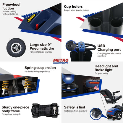 Metro Mobility Patriot Mobility Scooter - function and features brochure