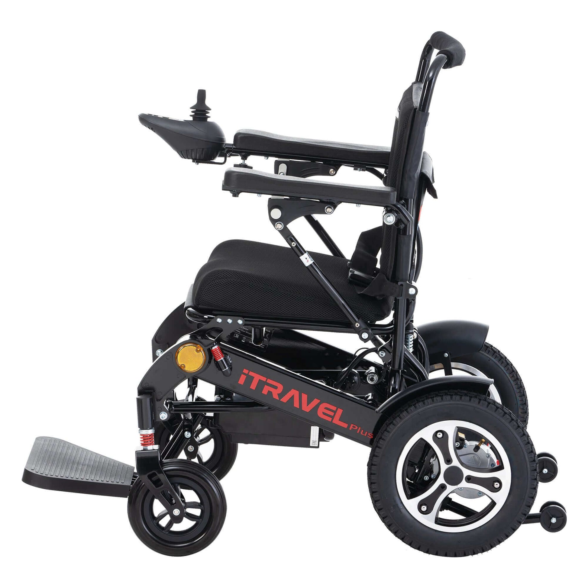 Metro Mobility iTravel Plus Electric Wheelchair - left side view