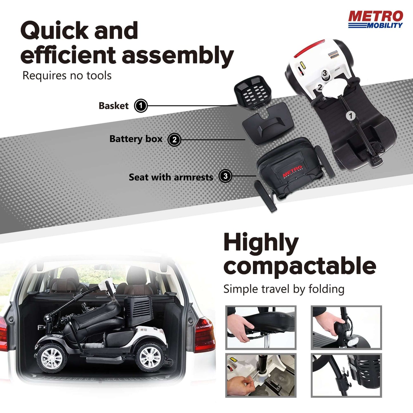 Metro Mobility M1 Mobility Scooter - assembly brochure