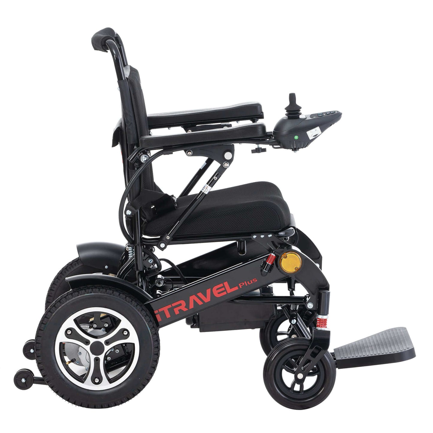 Metro Mobility iTravel Plus Electric Wheelchair - right side view black