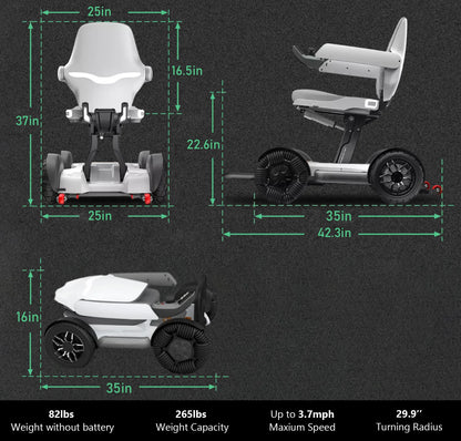 Robooter X40 Folding Power Wheelchair