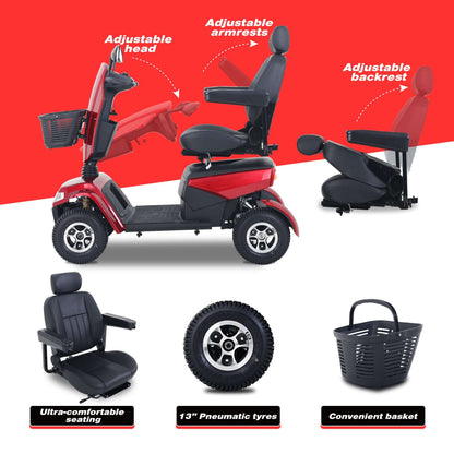 Metro Mobility S800 Mobility Scooter - adjustments features brochure