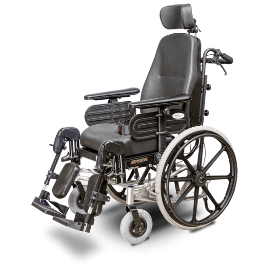 EV Rider Tilt-N-Space Spring Lightweight Manual Reclining Wheelchair