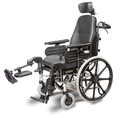 EV Rider Tilt-N-Space Spring Lightweight Manual Reclining Wheelchair