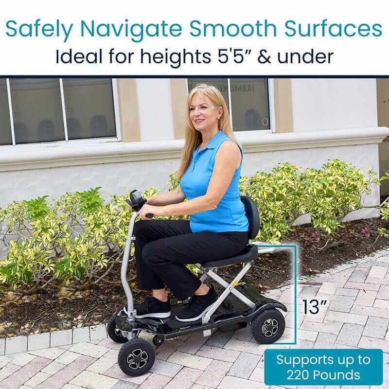 Vive Mobility Super Lightweight Folding Portable Travel Scooter