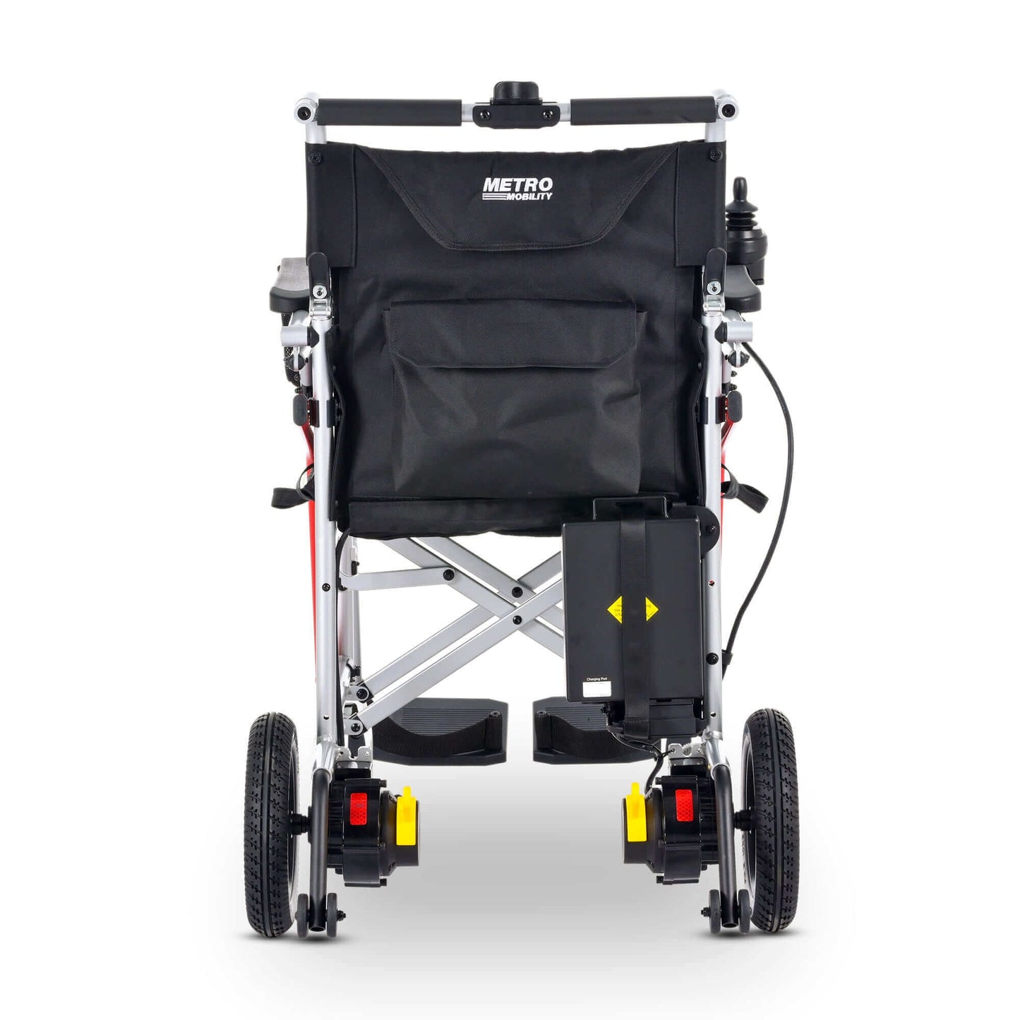 Metro Mobility iTravel Lite Electric Wheelchair - rear view silver