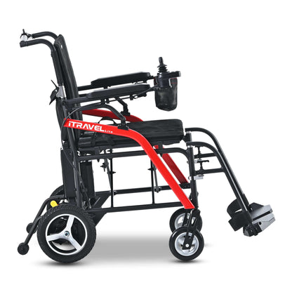 Metro Mobility iTravel Lite Electric Wheelchair - right side view black