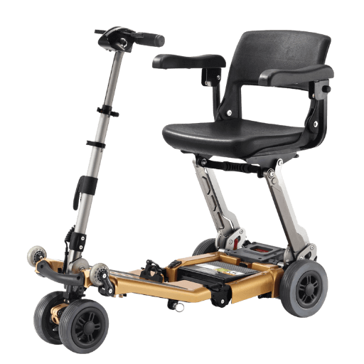 FreeRider Luggie Golden Elite Folding Mobility Scooter with Omni Suspension