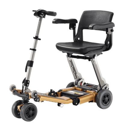 FreeRider Luggie Golden Elite Folding Mobility Scooter with Omni Suspension