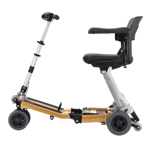 FreeRider Luggie Golden Elite Folding Mobility Scooter with Omni Suspension