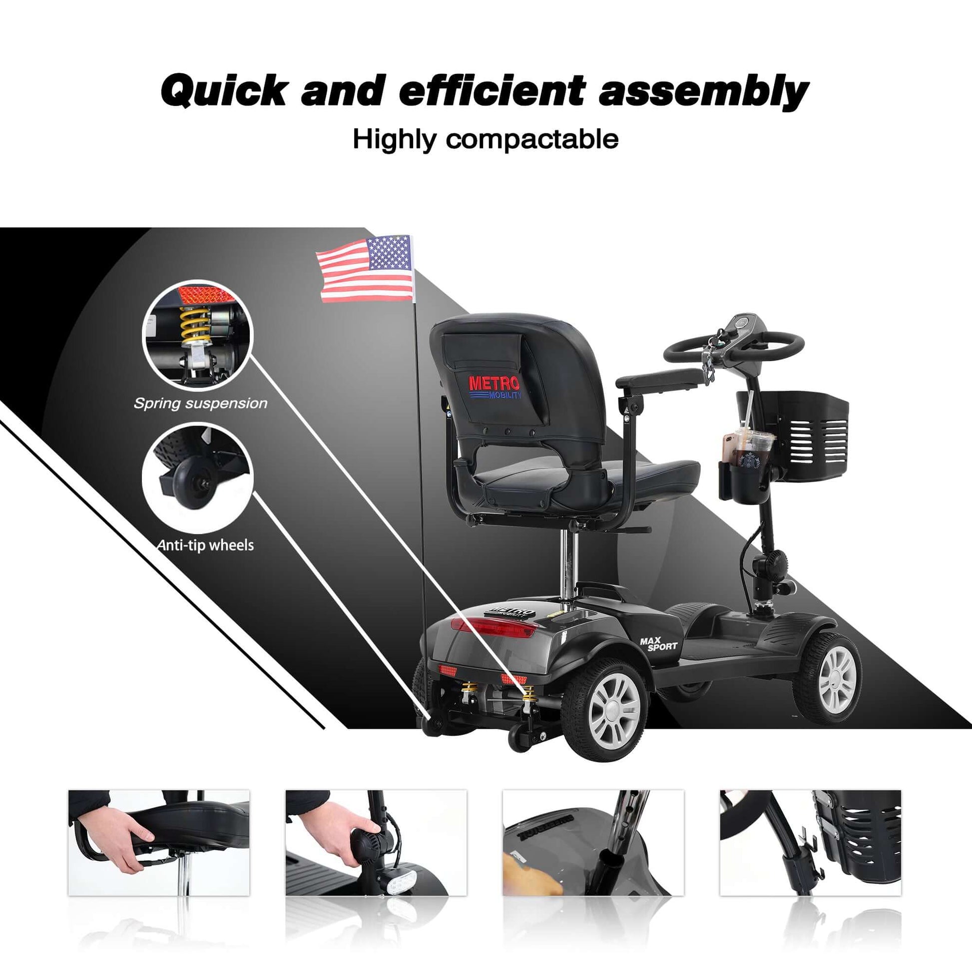 Metro Mobility Max Sport Mobility Scooter - assembly brochure