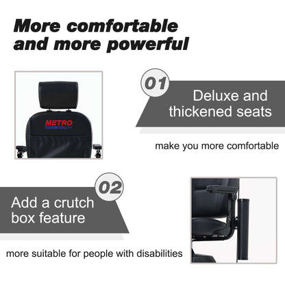 Metro Mobility Max Plus Mobility Scooter - additional features brochure