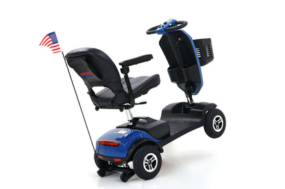 Metro Mobility Patriot Mobility Scooter - rear right side angle view