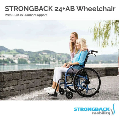 Strongback Mobility Comfort 24+AB (Attendant Brakes) Wheelchair