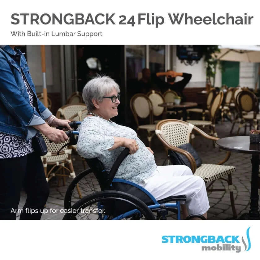 Strongback Mobility Comfort 24 Flip Wheelchair