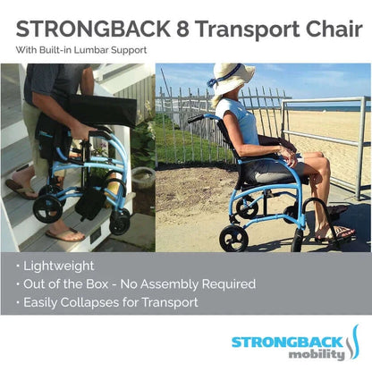 Strongback Mobility Excursion 8 Transport Wheelchair