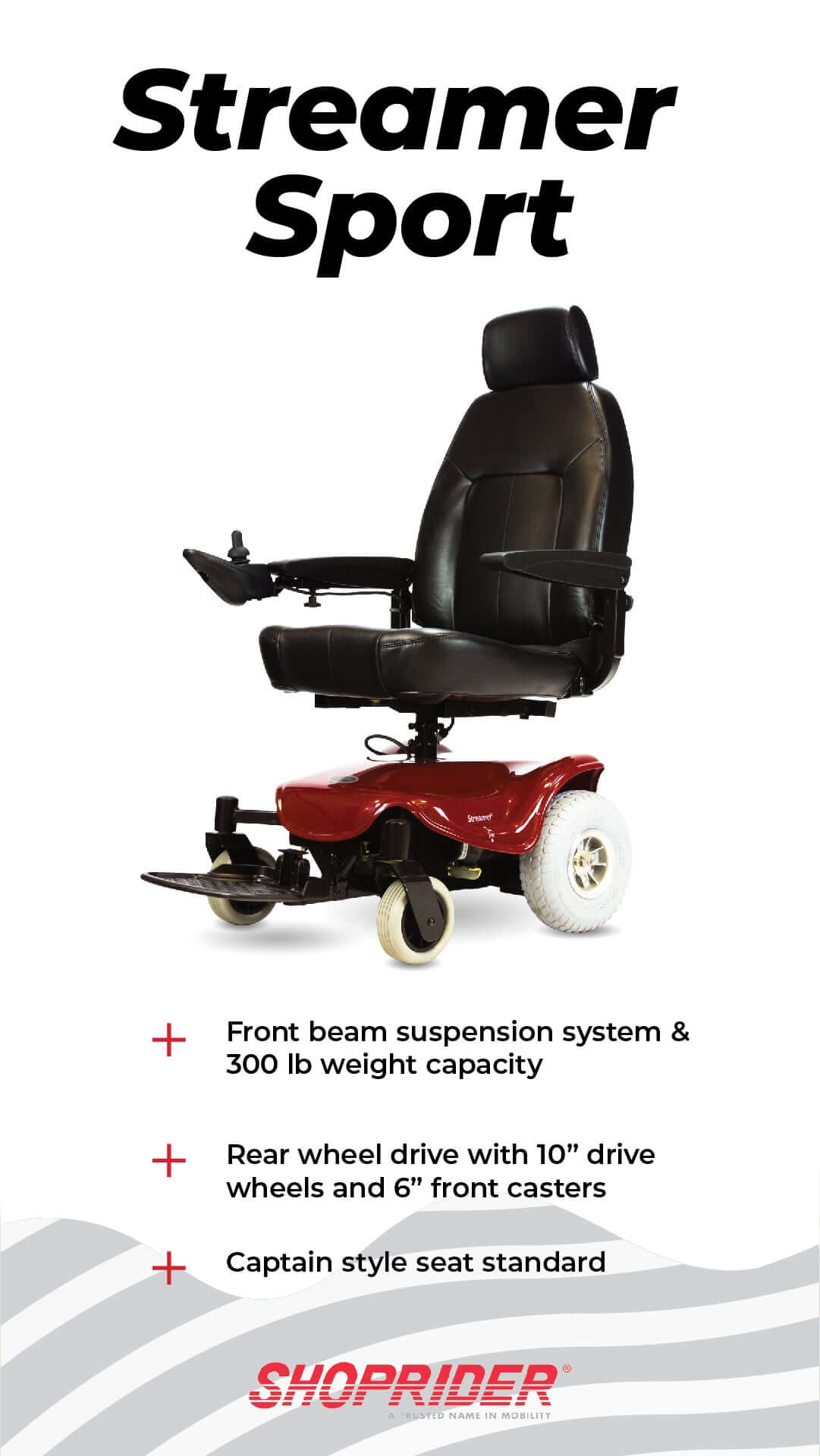 Shoprider Streamer Sport Rear-Wheel Drive Power Chair 888WA