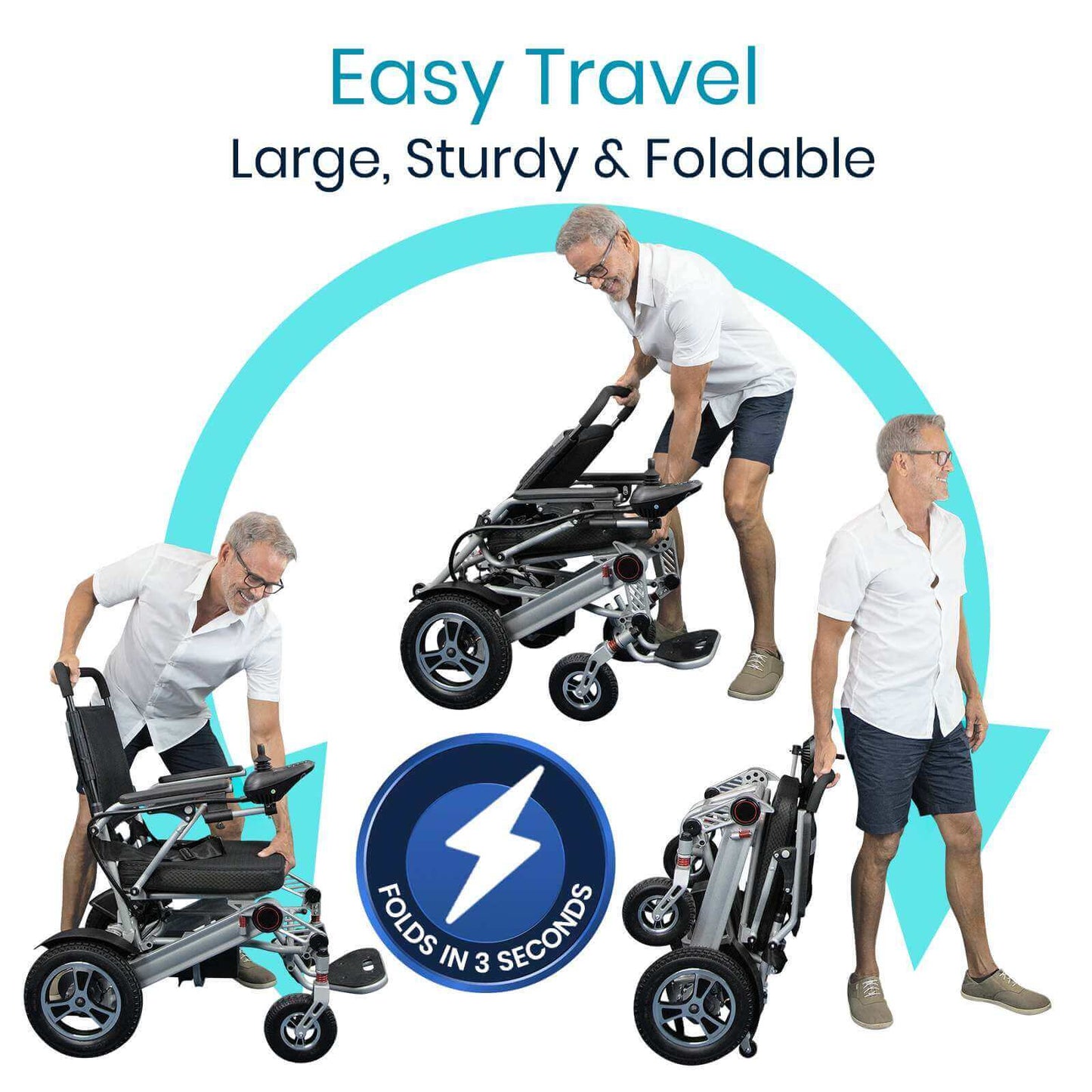 Vive Mobility Foldable Power Wheelchair