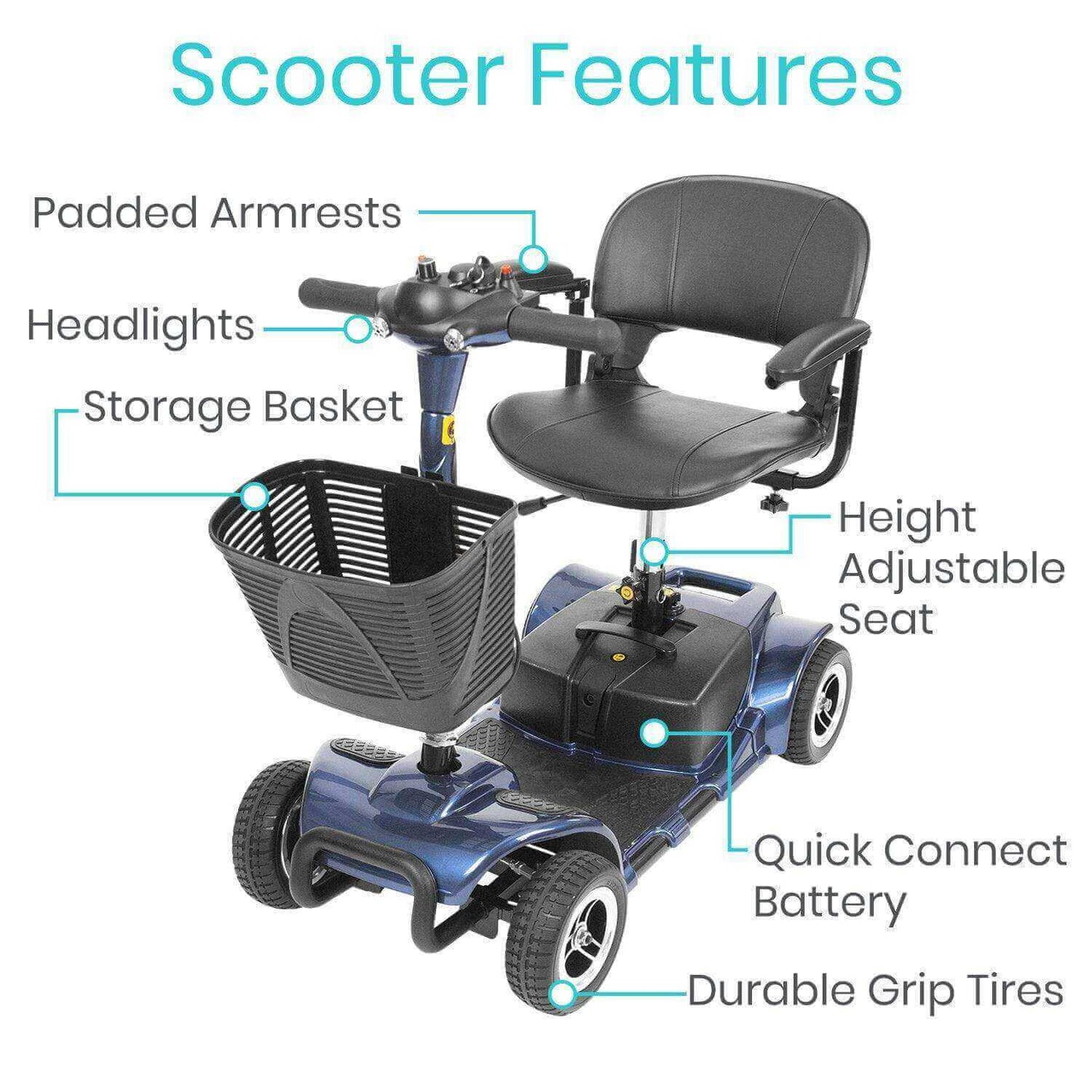 Vive Mobility 4 Wheel Scooter