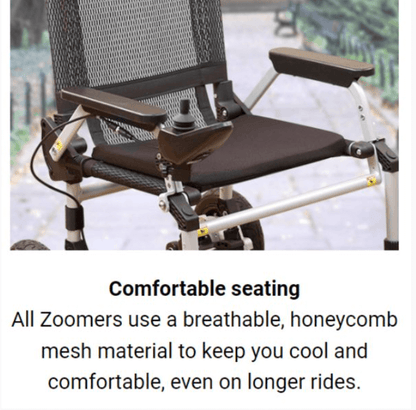 Journey Zoomer Ultra Lightweight Folding Power Wheelchair